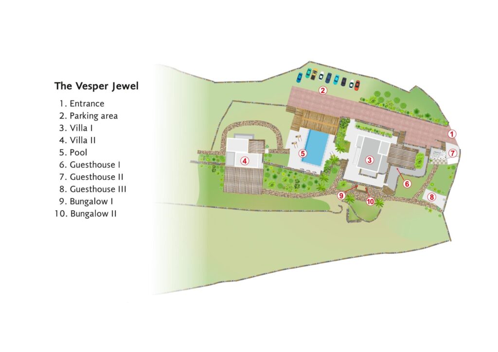 Vesper Jewel Residence Map, Mykonos